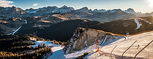 mountain view during daytime, alta badia, italy HD wallpaper