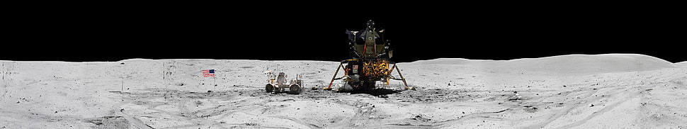 spacecraft on moon, space, NASA, Earth, Moon HD wallpaper
