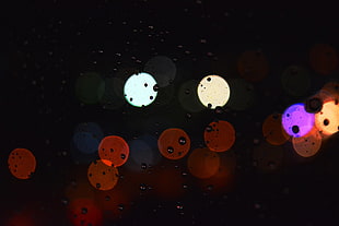 assorted-color bokeh light