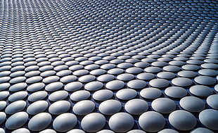 grey round wallpaper