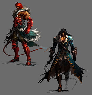 male game character illustration, Castlevania: Lords of Shadow, concept art, artwork, Castlevania