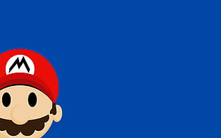 Super Mario artwork, Mario Bros., minimalism, Nintendo, video games HD wallpaper