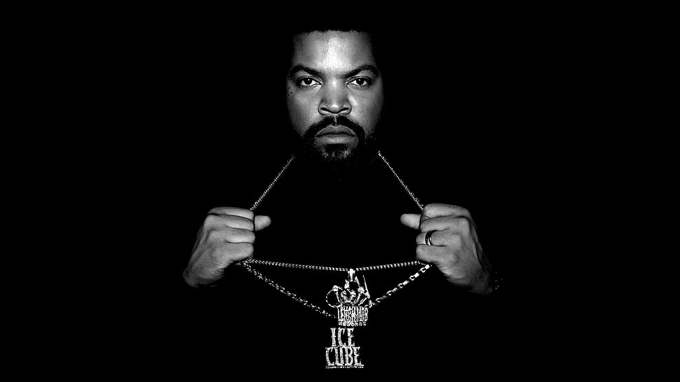 gray scaled photo of Ice Cube HD wallpaper