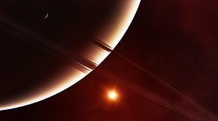 Saturn and Sun