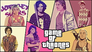 Game of Thrones, Grand Theft Auto V, Daenerys Targaryen, john snow HD wallpaper