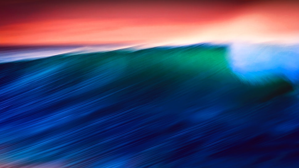 Waves, CGI, 5K HD wallpaper