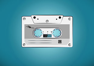 cassette tape cartridge clip-art, artwork, vintage, minimalism, cassette
