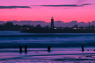 black lighthouse