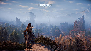 Horizon Zeno Dawn wallpaper, Horizon: Zero Dawn, Aloy (Horizon: Zero Dawn), video games HD wallpaper
