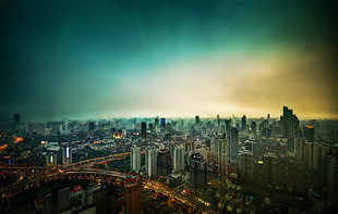 cityscape photo during daylight, shanghai HD wallpaper