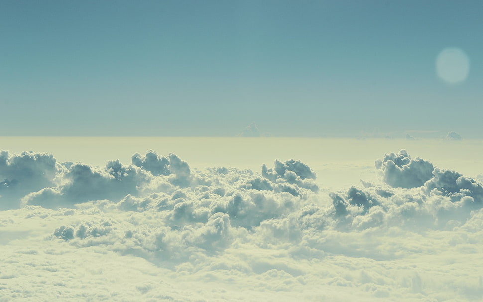 gray columbus clouds HD wallpaper