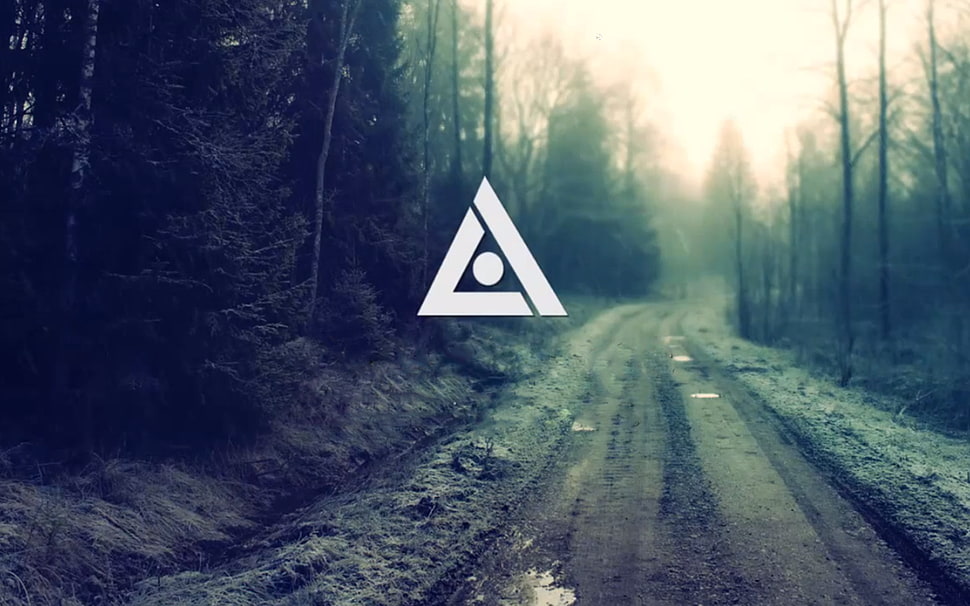 red triangle logo, logo HD wallpaper