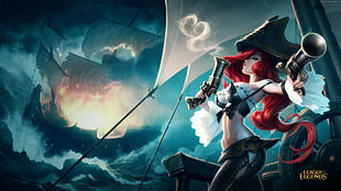red haired female League of Legends character