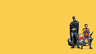 Batman and Robin digital wallpaper, Batman, Batman and Robin, Damian Wayne, Dick Grayson