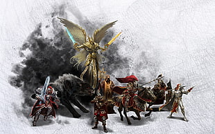 Four Horsemen digital wallpaper, Heroes of Might and Magic