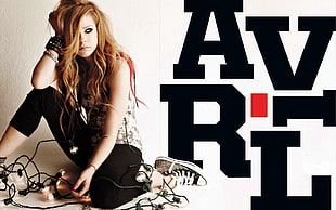 Avril lavigne,  Girl,  Sneakers,  Emo HD wallpaper