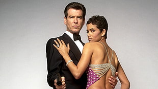 James Bond 007 poster, movies, James Bond, Pierce Brosnan, Halle Berry