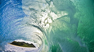 wave, nature, landscape, water, sea HD wallpaper