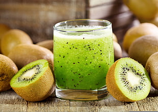 kiwi juice, fruit, kiwi (fruit), smoothie HD wallpaper