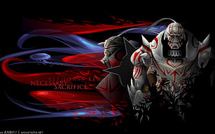 Alphonse Necessary Sacrifice poster, anime, Full Metal Alchemist, Elric Alphonse