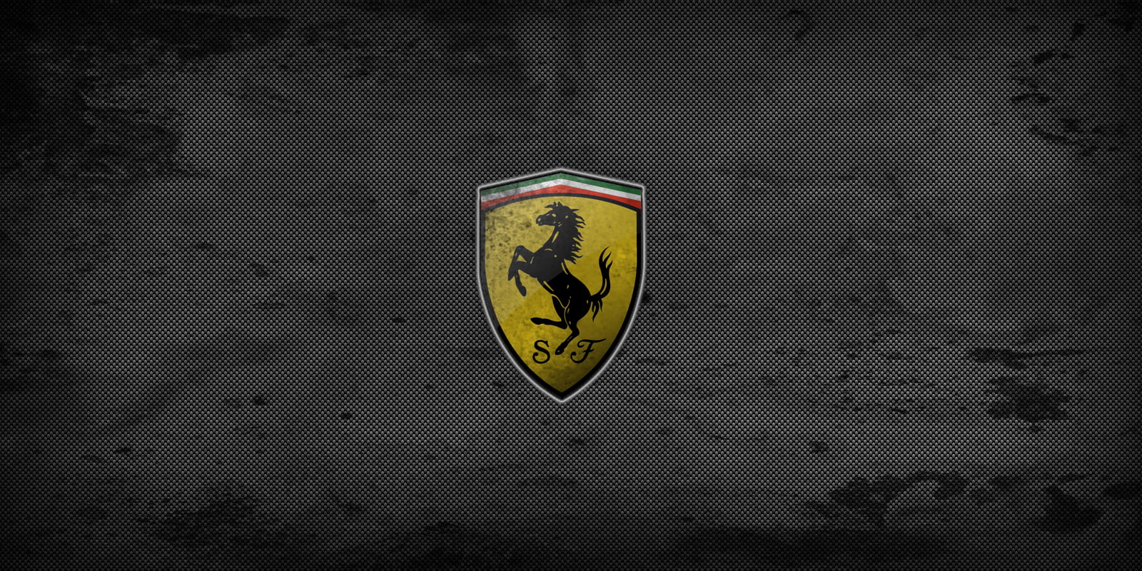 Ferrari logo  with gray background