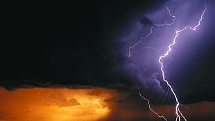 lightning, Thunderbolt, nature, storm HD wallpaper