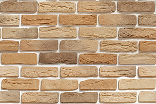 brown concrete wall, texture, bricks