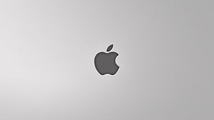Apple logo, Apple Inc., logo, minimalism, simple background