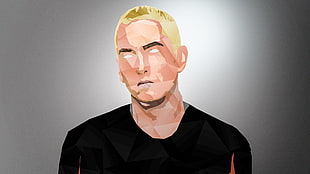Eminem digital art, Eminem, shadyxv, Marshall Mathers, low poly