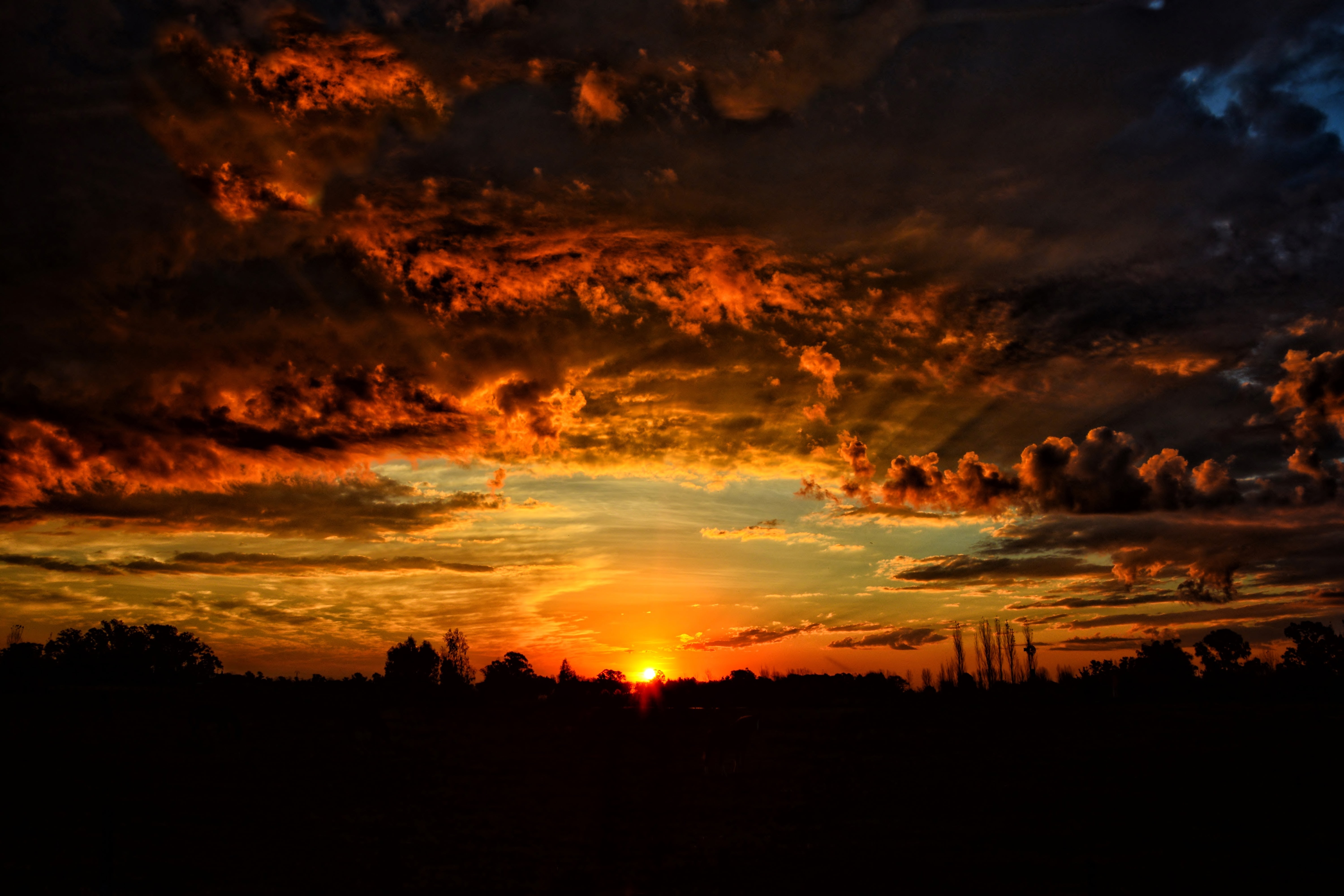  Black  and orange  clouds HD  wallpaper  Wallpaper  Flare