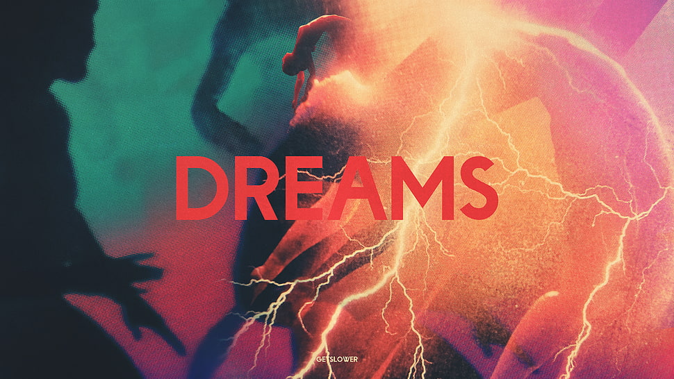 Dreams digital wallpaper, ZHU, nero, abstract, typography HD wallpaper