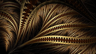 brown and beige illusion photography