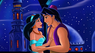 Alladin and Princess Jasmine HD wallpaper