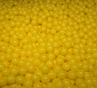 yellow balloon lot, Balls, Yellow, Shapes