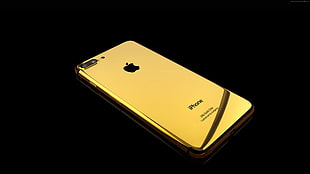 gold iPhone 7 Plus HD wallpaper