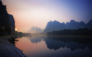 clear body of water, nature, landscape, reflection, river