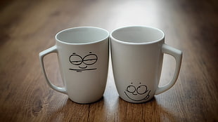 Happy and Grumpy mugs