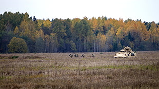 white battle tank, military, soldier, United States Army, Estonia HD wallpaper