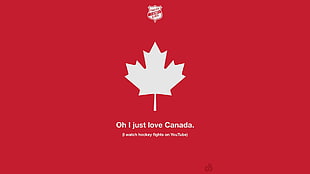 Canada Maple Leaf logo, Justin Barber HD wallpaper
