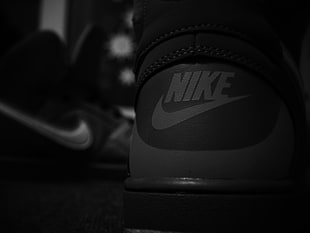 pair of black-and-gray Nike athletic shoes, Nike, force