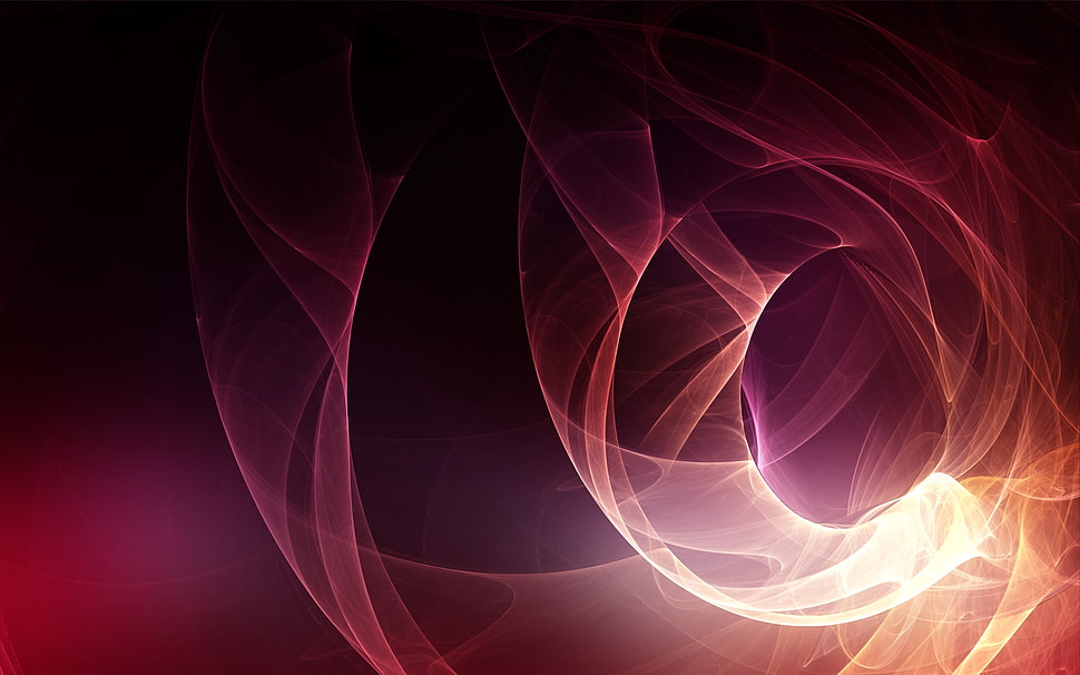 black, purple, and white abstract painting HD wallpaper