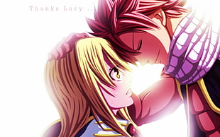 Fairytale Natsu and Lucy, Heartfilia Lucy , Dragneel Natsu, Fairy Tail, anime HD wallpaper