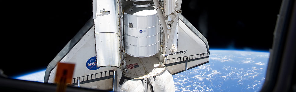 white space ship, NASA, space, Earth, vehicle HD wallpaper