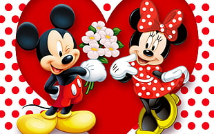 Mickey and Minnie Mouse posters