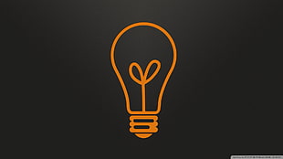 light bulb logo, logo, light bulb, minimalism