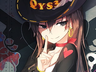 QYS3 female character wallpaper, Halloween, witch hat, witch, black eyes