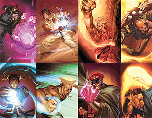 Street Fighter character digital wallpaper