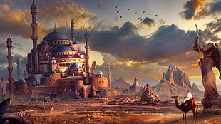 Blue Mosque , Istanbul Turkey painting HD wallpaper