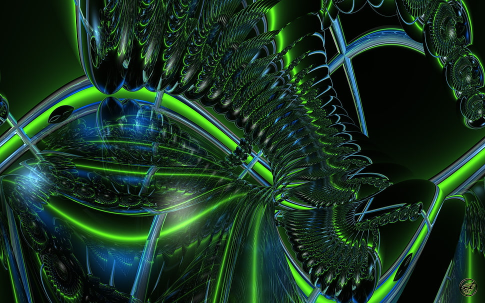 spiral digital wallpaper HD wallpaper