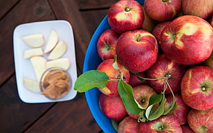 red apple lot, food, lunch HD wallpaper